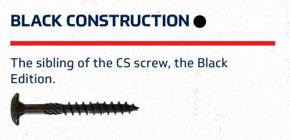 Black Construction Screw 5/16 x 3-1/8"