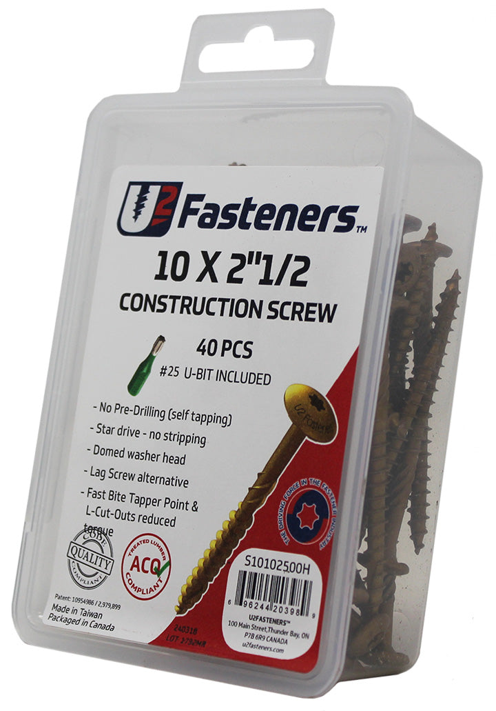 Construction Screw 10 x 2-1/2"