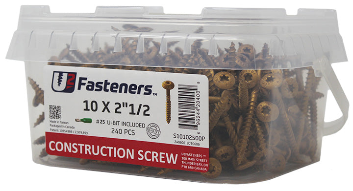 Construction Screw 10 x 2-1/2"