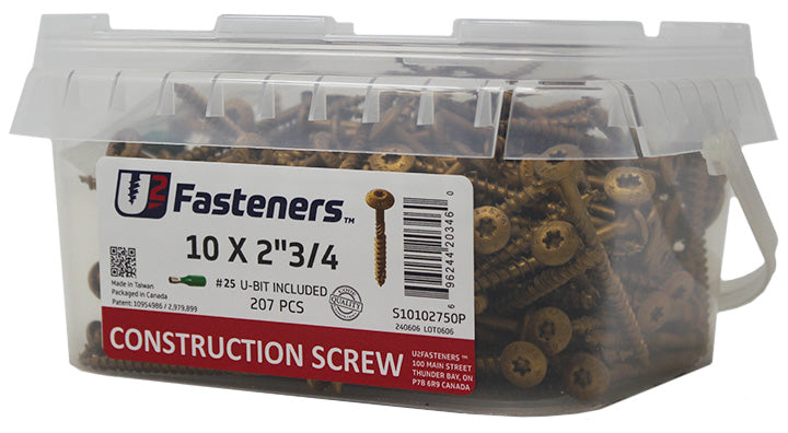 Construction Screw 10 x 2-3/4"