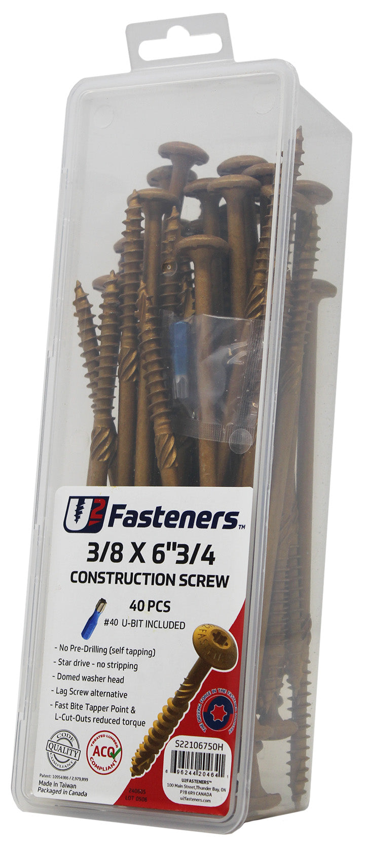 Construction Screw 3/8 x 6-3/4"