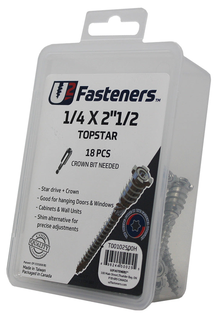 TopStar Screw 1/4-3/8 x 2-1/2"