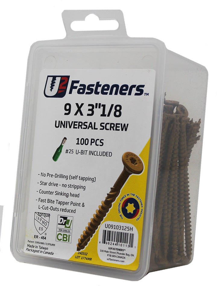 Universal 9 x 3-1/8
