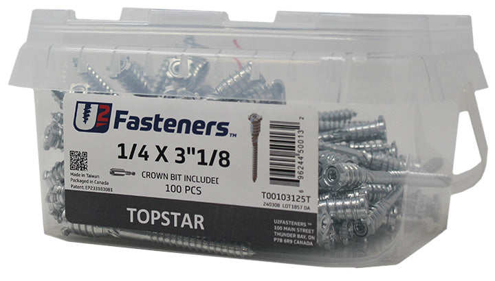 TopStar Screw 1/4-3/8 x 3-1/8"