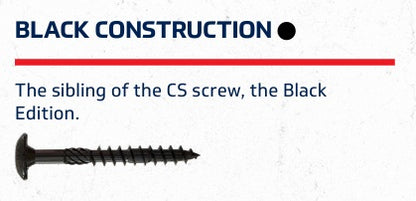 Black Construction Screw 5/16 x 6"