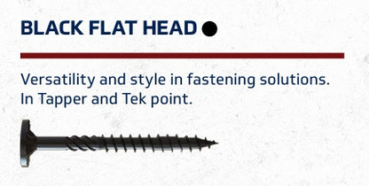 Black Flat Head Screw 25/64 x 5"