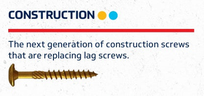 Construction Screw 3/8 x 6"