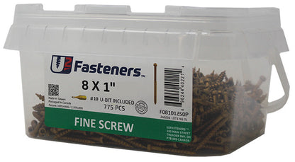 Fine Screw 8 x 1"