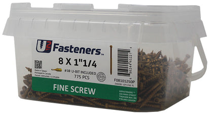 Fine Screw 8 x 1-1/4