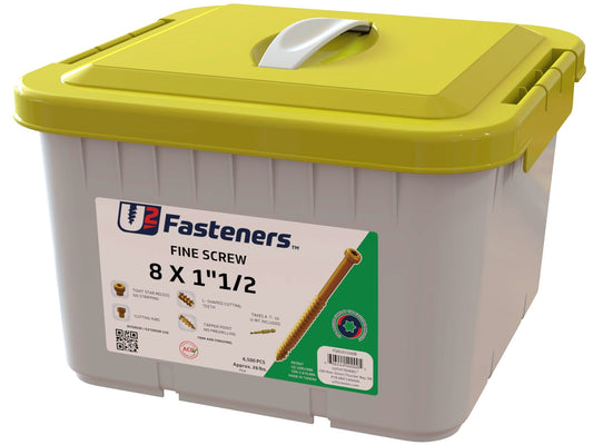 Fine Screw 8 x 1-1/2"