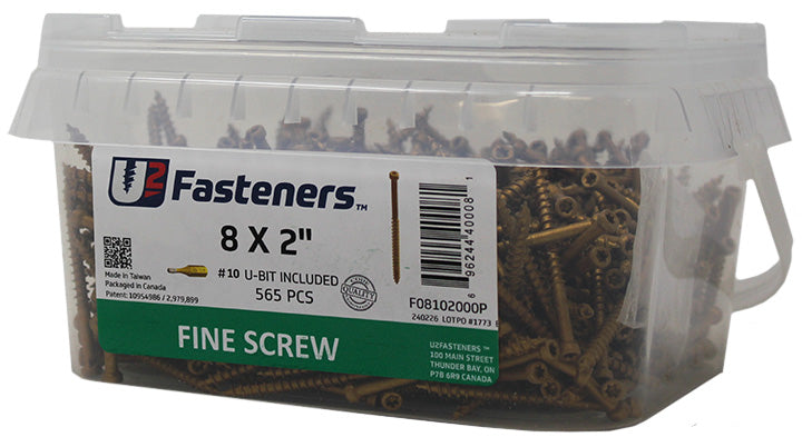 Fine Screw 8 x 2"