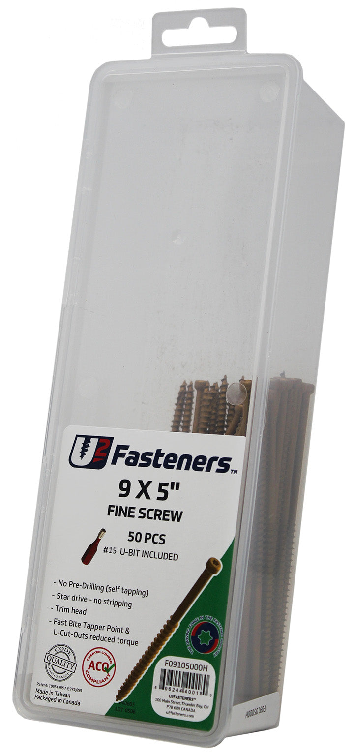 Fine Screw 9 x 5"