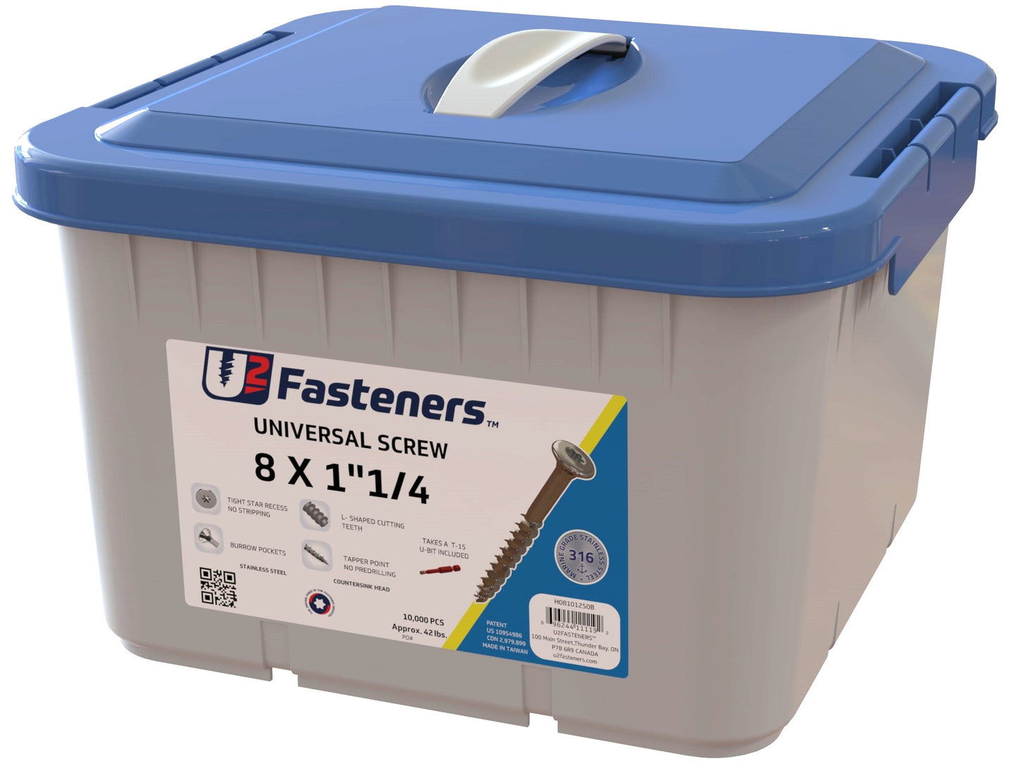 Universal 316 Stainless 8 x 1-1/4