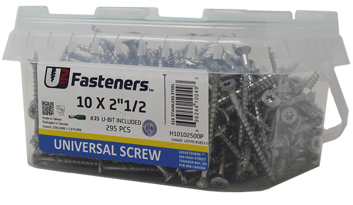 Universal 316 Stainless 10 x 2-1/2"