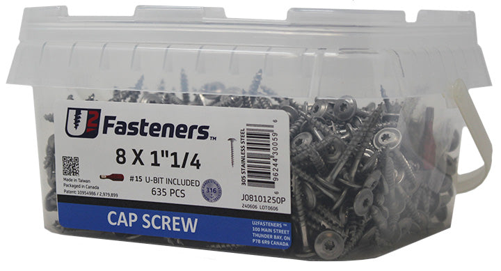 Cap Screw 305 Stainless 8 x 1-1/4"