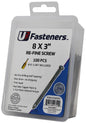 RE-Fine Screw 316 Stainless 8 x 3-1/2"
