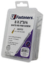 White RE-Fine Screw 8 x 2-3/4"