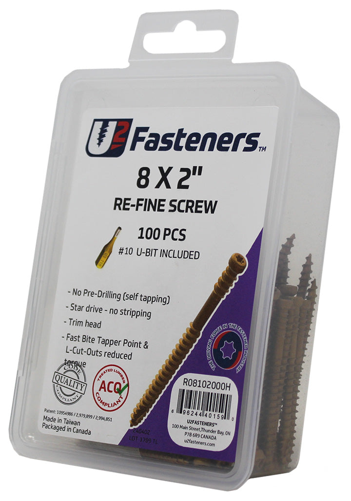 RE-Fine Screw 8 x 2"