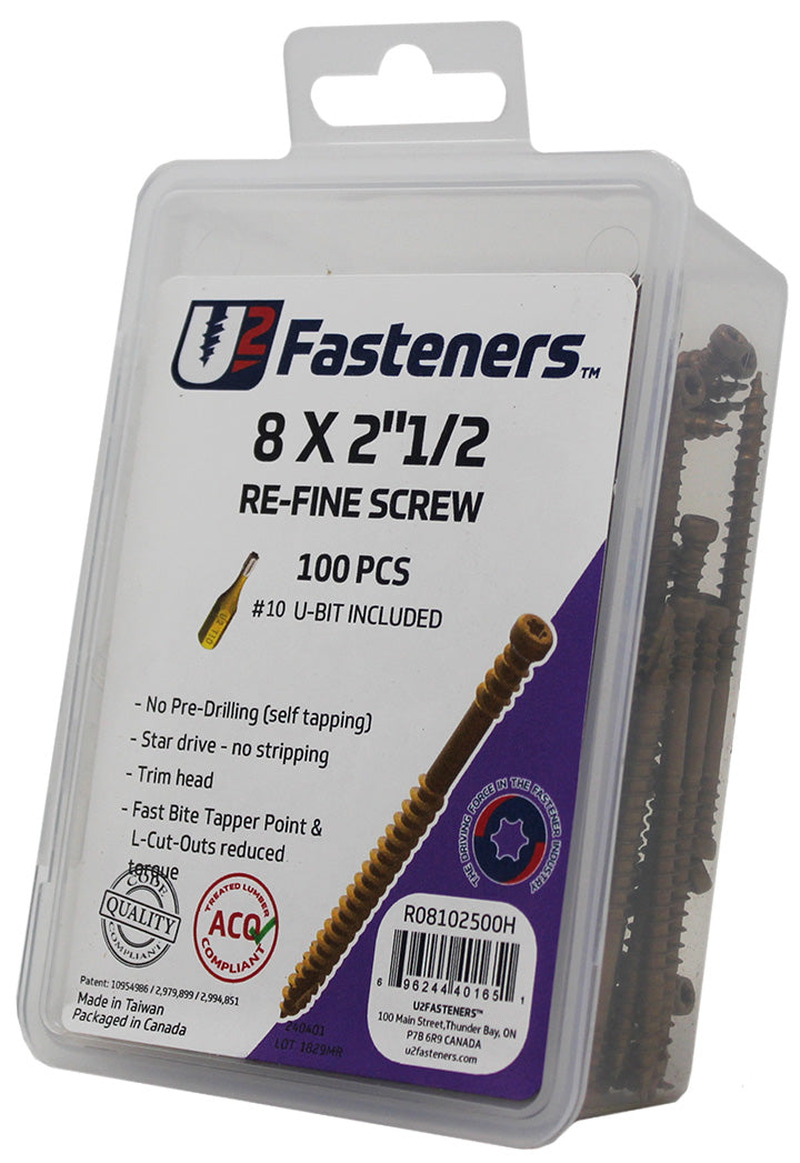 RE-Fine Screw 8 x 2-1/2"