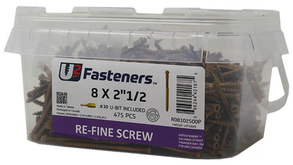 RE-Fine Screw 8 x 2-1/2"