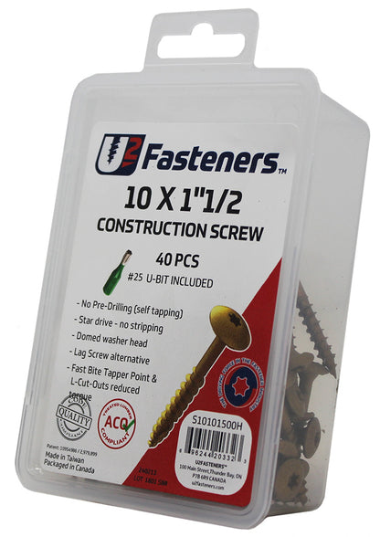 Construction Screw 10 x 1-1/2"