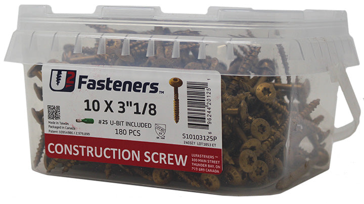 Construction Screw 10 x 3-1/8"