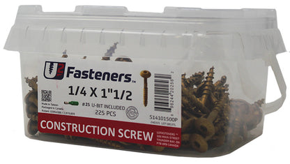 Construction Screw 1/4 x 1-1/2"