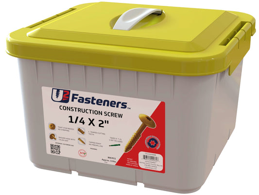 Construction Screw 1/4 x 2"