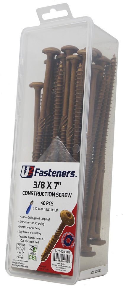 Construction Screw 3/8 x 7"
