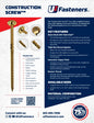Construction Screw 5/16 x 3-1/8
