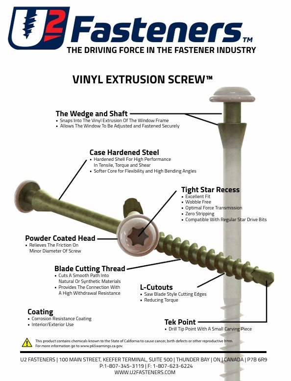 Vinyl Extrusion Screw