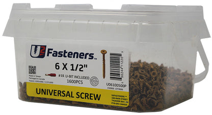 Universal Screw 6 X 1/2"