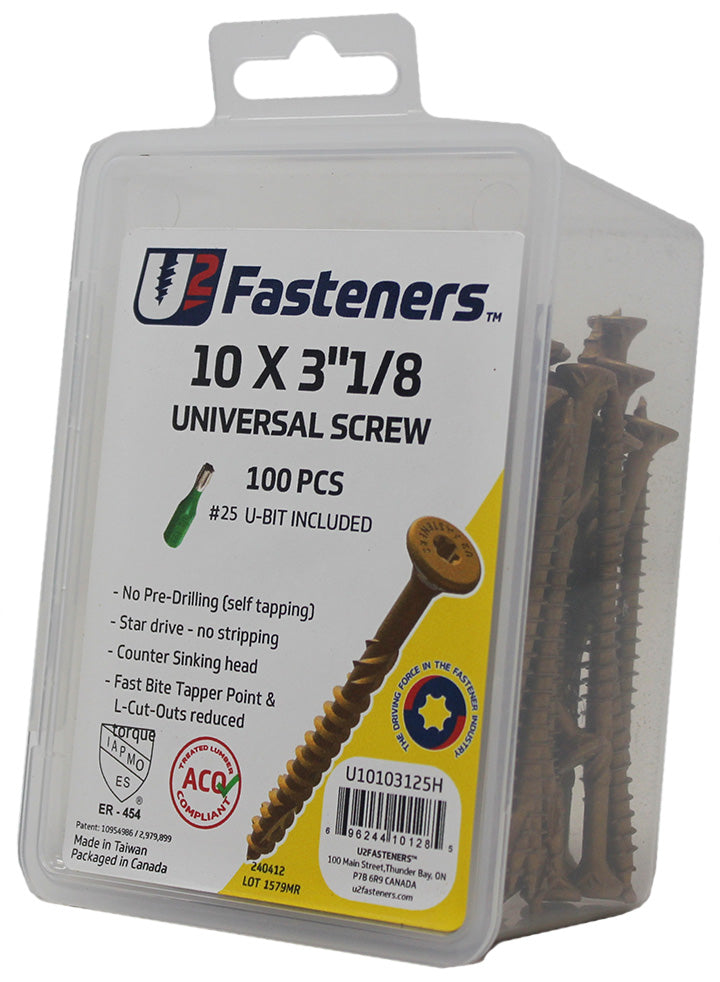 Black Universal 10 x 3-1/8