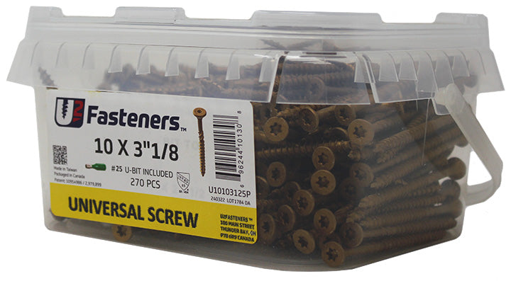 Black Universal 10 x 3-1/8