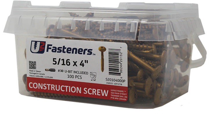 Construction Screw 5/16 x 4"