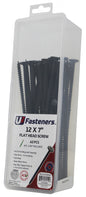 Black Flat Head Screw 12 x 7"